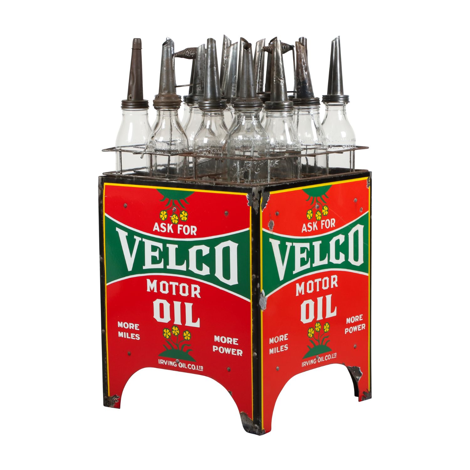 Irving Velco Bottle Rack, White Rose Petroliana, and Rare Oil Signs Headline Barry Yorgason Collection