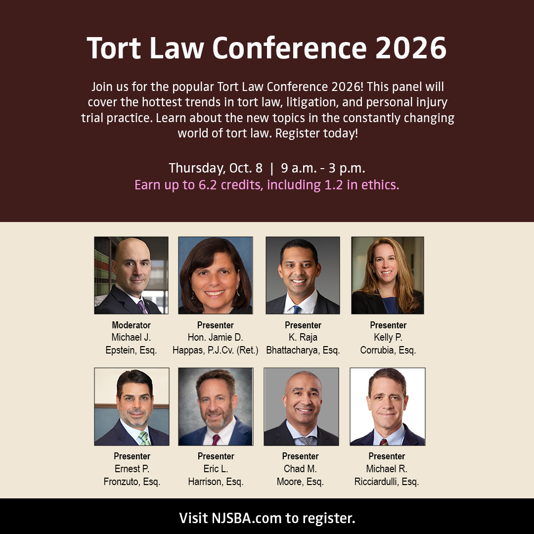 Ernest P. Fronzuto to Discuss Medical Malpractice Litigation at NJSBA’s 2026 Tort Law Conference
