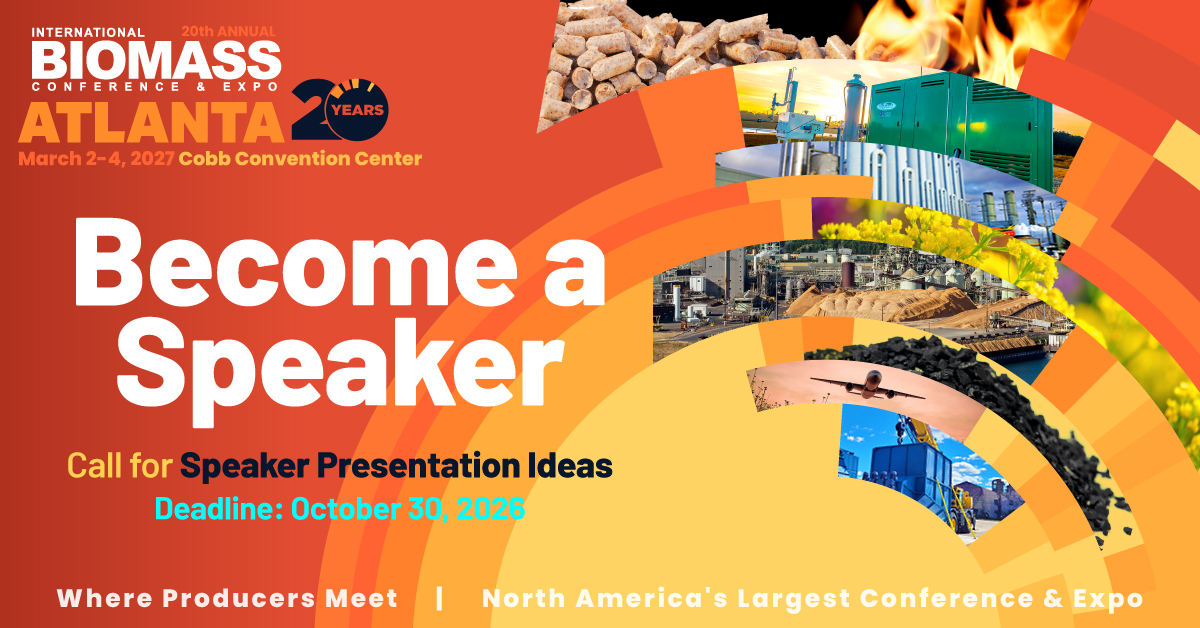 Call for Speaker Abstracts Now Open for the 2027 International Biomass Conference & Expo