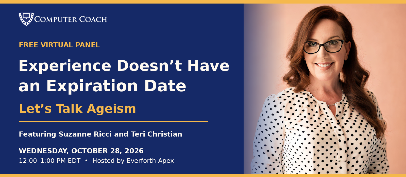 Computer Coach’s Suzanne Ricci to Tackle Workplace Ageism in Free Everforth Apex Panel on October 28