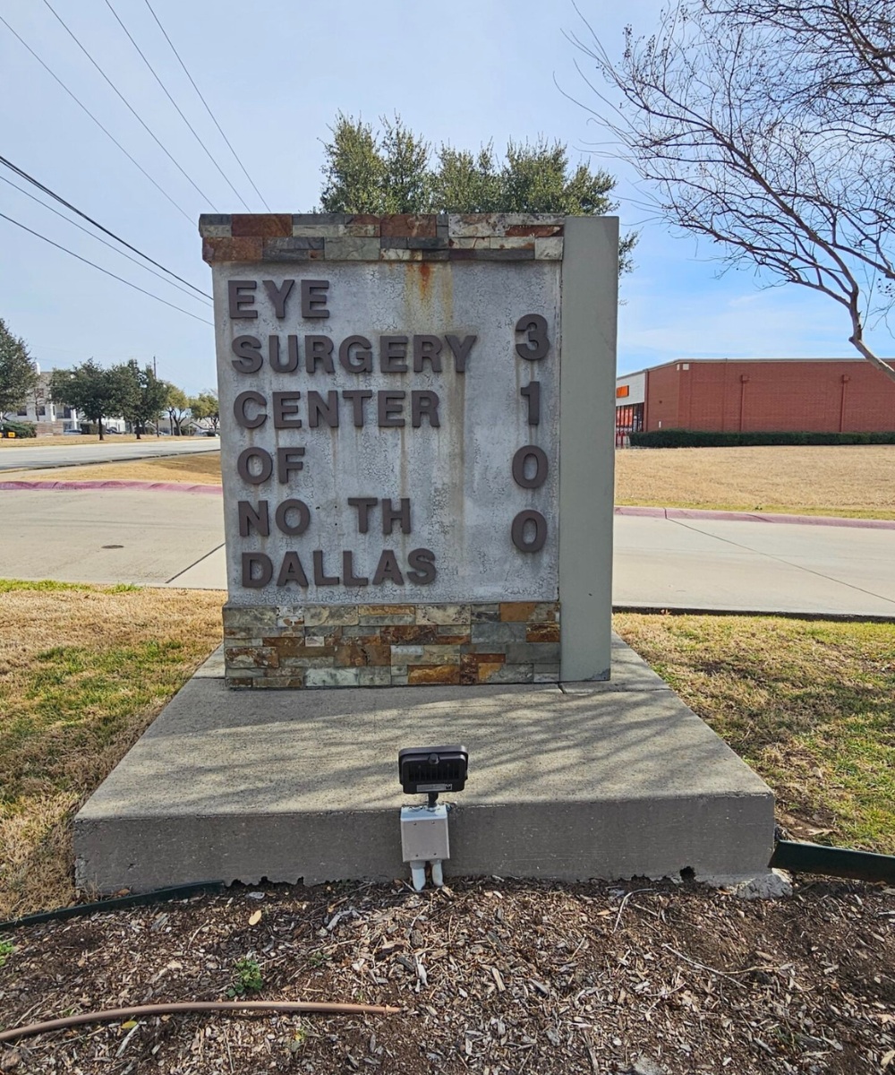 InceptionPoint Signworks Completes Code-Compliant Monument Sign Renovation for Eye Surgery Center of North Dallas