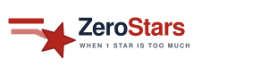 ZeroStars.org, an independent consumer-review website, is inviting consumers to share their experiences using a rating scale that runs from −5 to +5 ZeroStars logo with a falling star and the tagline “When 1 Star Is Too Much.”