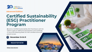 CSE U.S. Certified Sustainability Practitioner Program, Advanced Edition 2026.