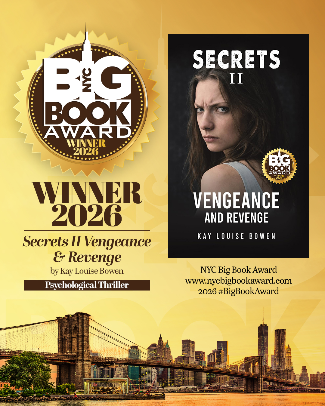 Award-Winning Kay Louise Bowen Set to Light Up NYC’s Times Square Billboard Following Success of Secrets II