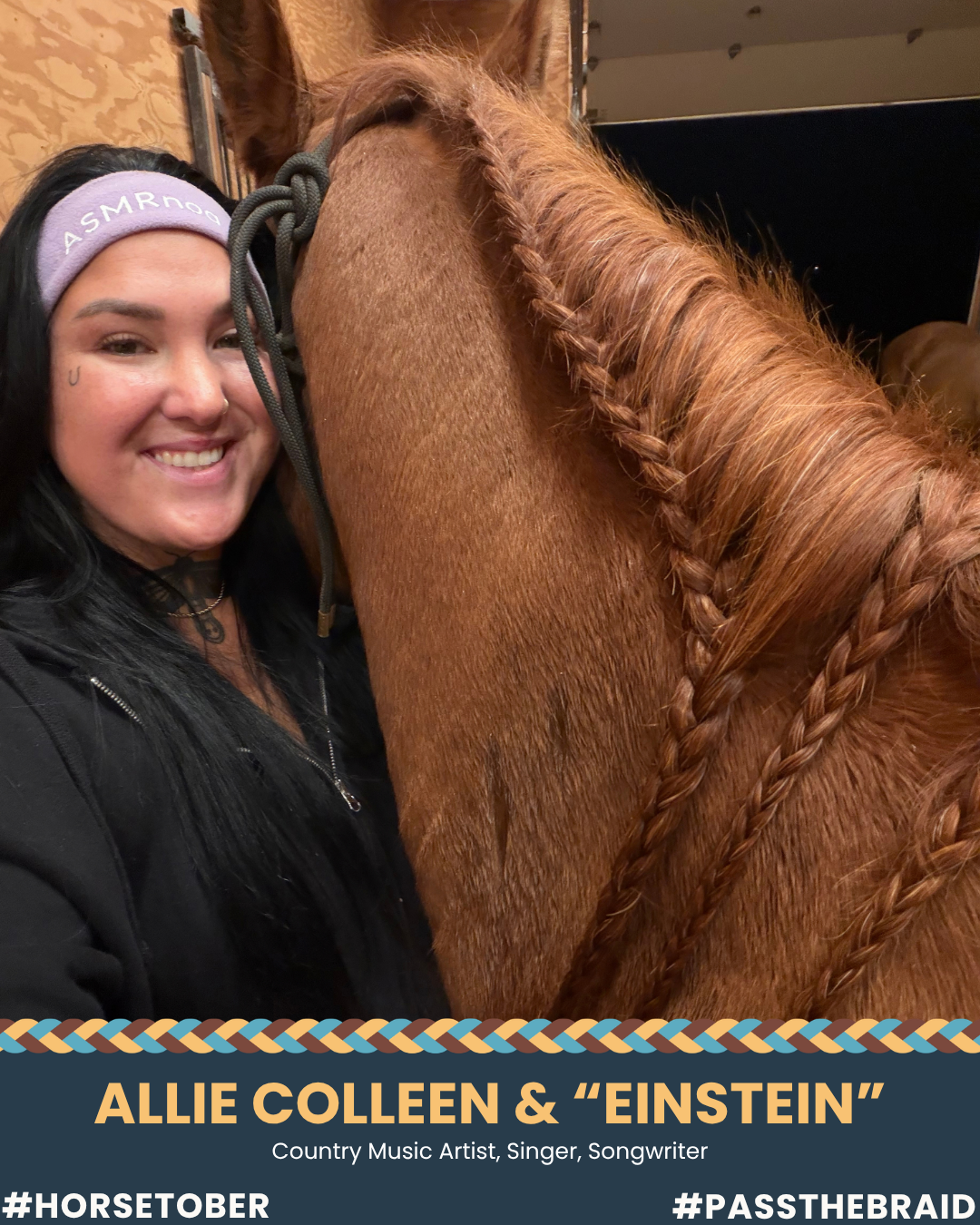 CELEBS JOIN HORSES FOR MENTAL HEALTH’S HORSETOBER™ #PASSTHEBRAID CAMPAIGN