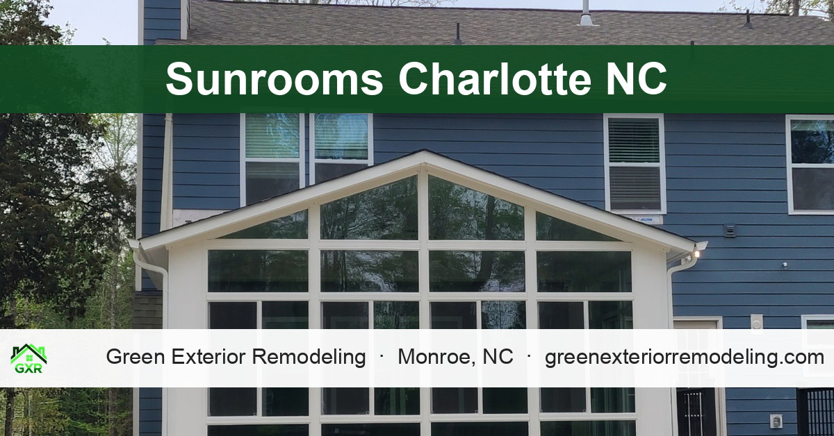 Green Exterior Remodeling Installs Sunspace Sunrooms in Charlotte NC Ahead of Fall Sunroom Season