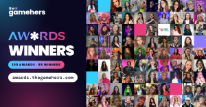 Gaming's next chapter is being written by women, femme-identifying, and non-binary gamers competing on its stages, creating its content, and opening doors for others A grid of 85 headshots of the 2026 the*gamehers Awards winners beside the the*gamehers logo, the AWARDS wordmark and