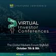 Companies Listed Worldwide Present Live and Meet Investors at The Global Markets Forum (Hybrid), October 7 and 8