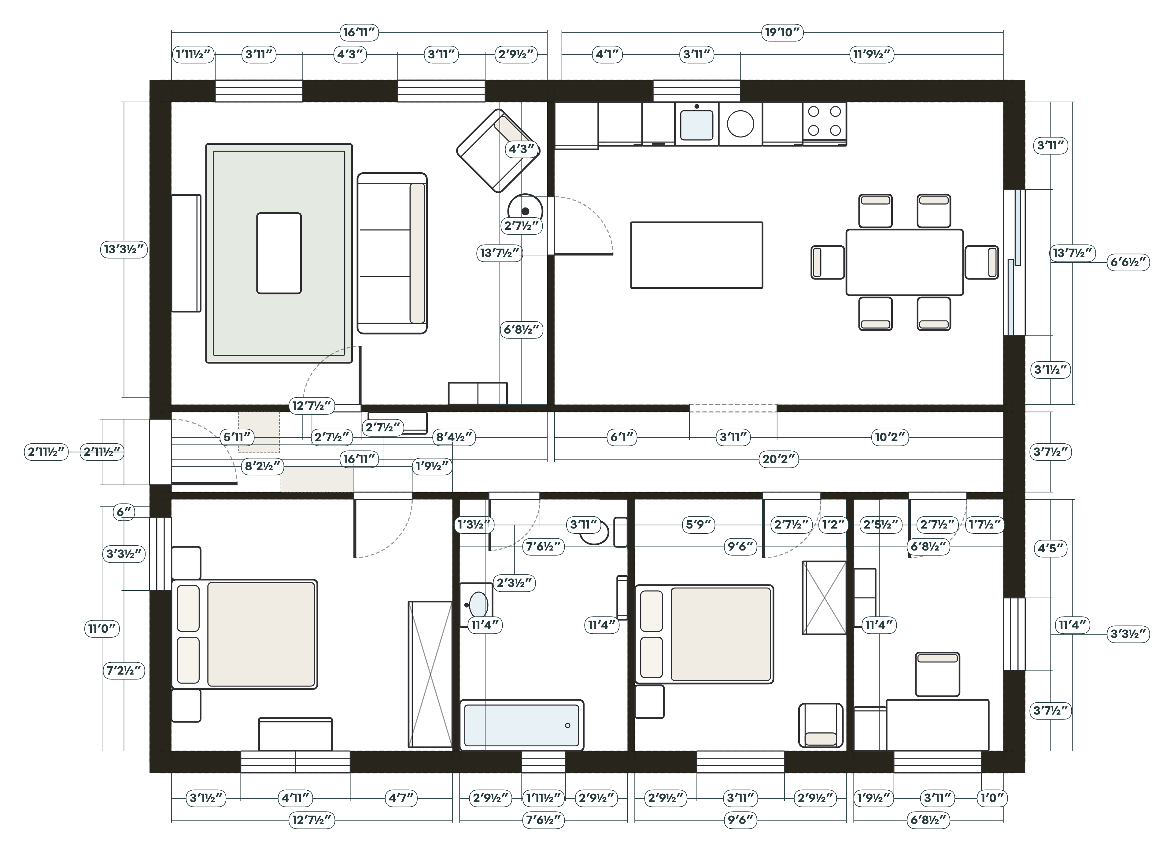 Americans Plan Homes With Bigger Rooms and More in Them Than Brits