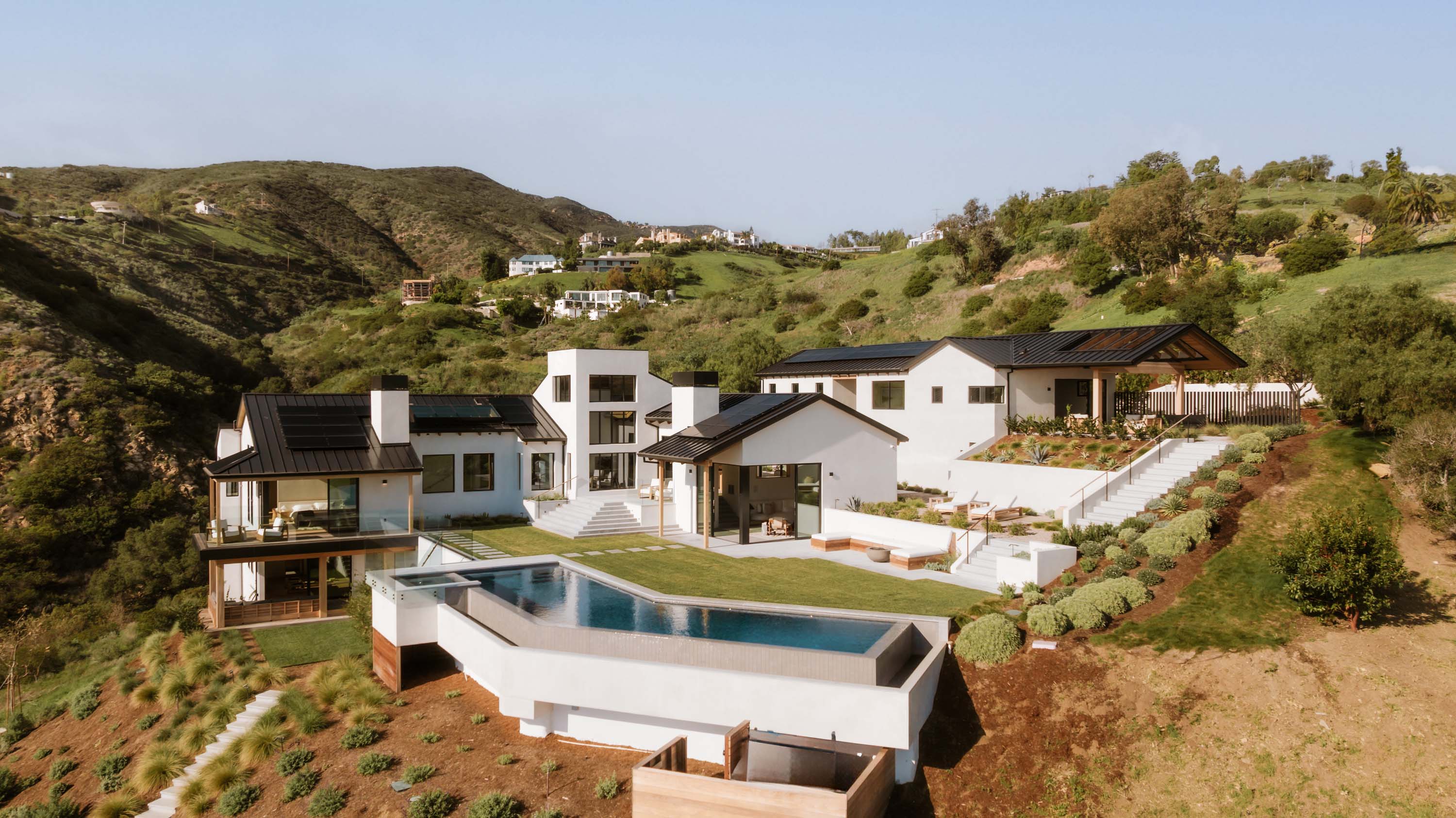 Newly Built Contemporary Malibu Estate with Panoramic Ocean Views and Natural Finishes to Sell via Concierge Auctions
