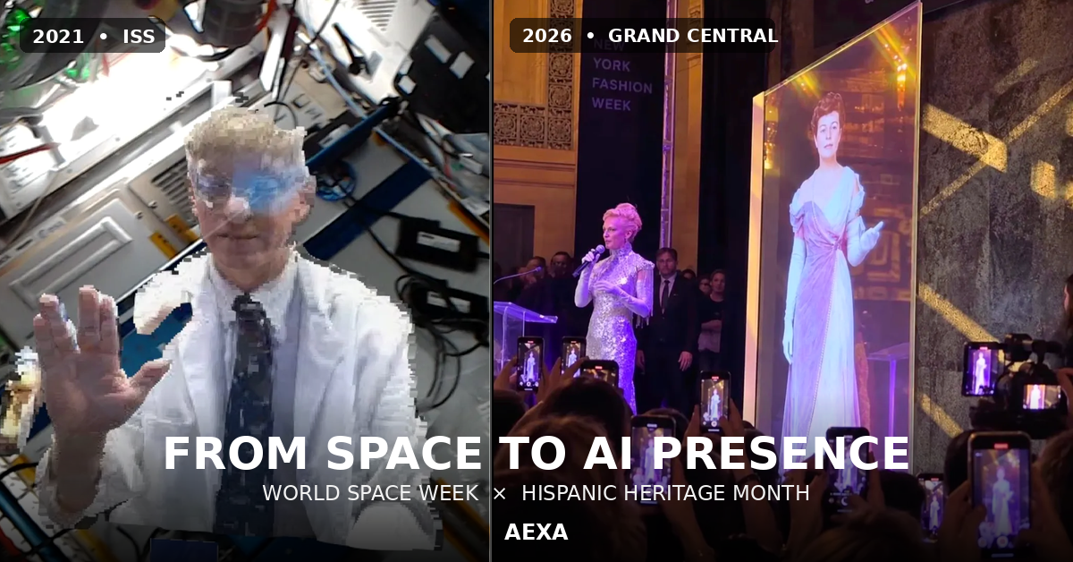 World Space Week Meets Hispanic Heritage Month: AEXA From Space to AI Presence
