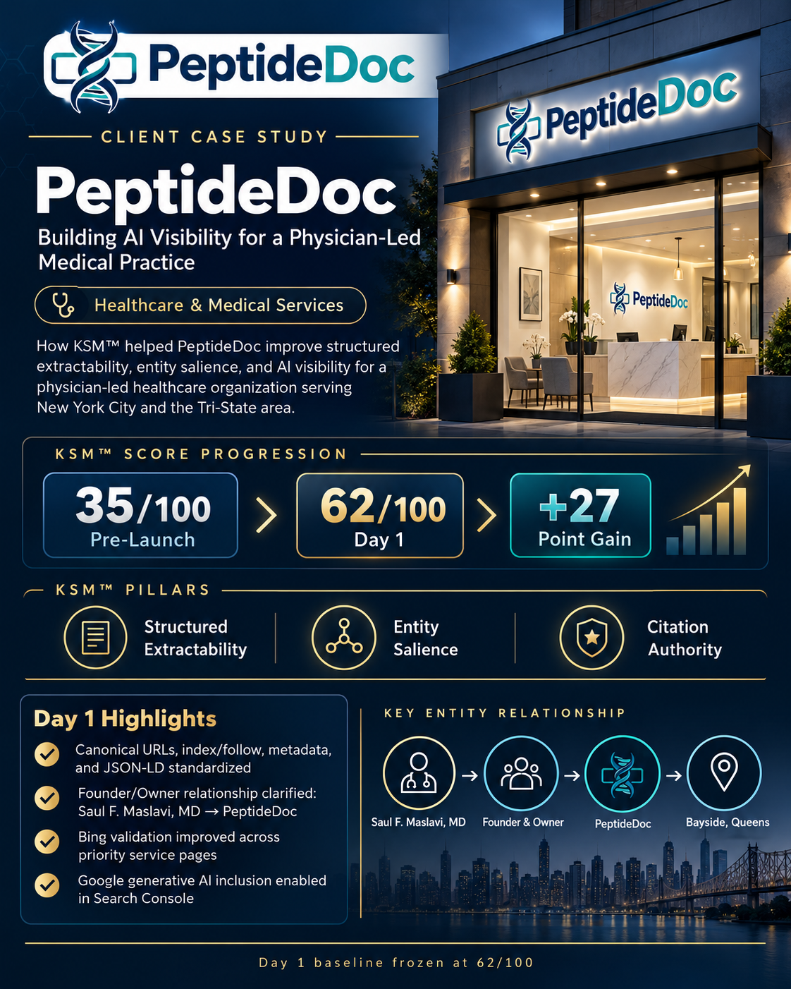 KSMModel.ai and PeptideDoc Launch 90-Day AI Visibility Study for Healthcare