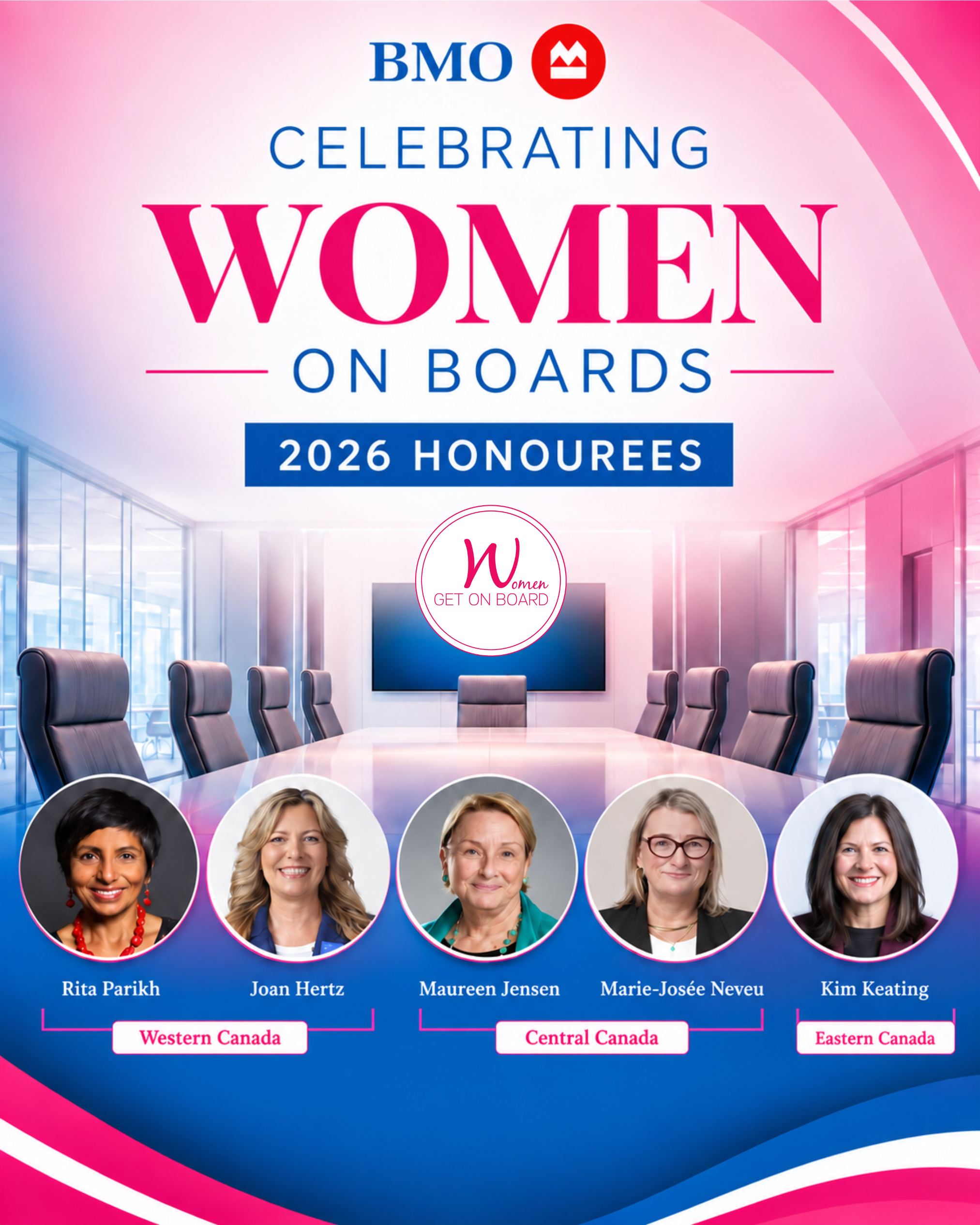 Women Get On Board and BMO for Women Announce the 2026 BMO Celebrating Women On Boards Honourees