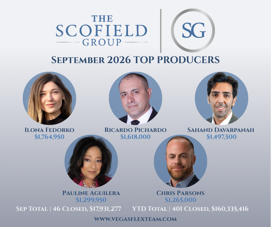 Scofield Group Surges Past $160 Million in Las Vegas Real Estate Sales Through Q3 2026