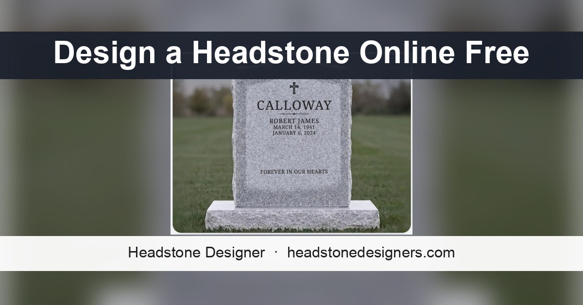 Monument Marketing Co. Launches Headstone Designer: Design a Headstone Online Free, Nothing to Buy