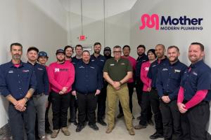 The staff of Mother Modern Plumbing's office in Richardson, TX.