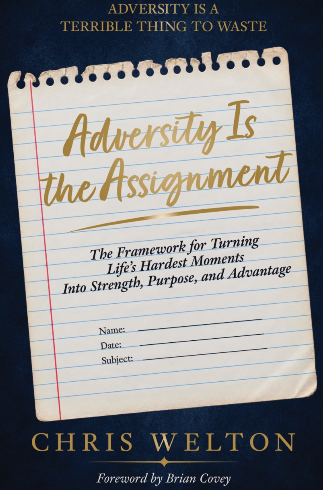 Chris Welton Earns Amazon Bestseller Status With New Book Adversity Is the Assignment