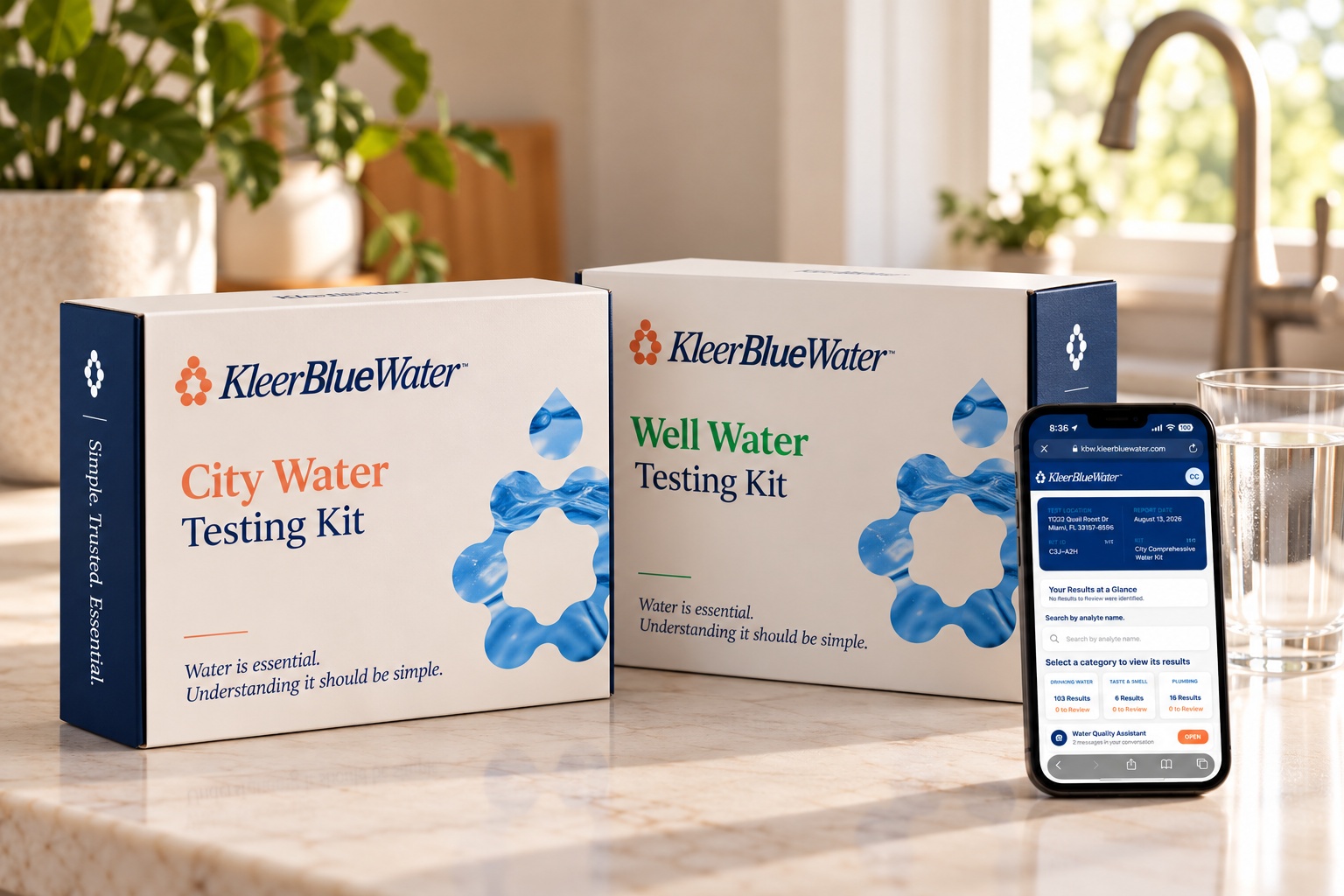 Kleer Blue Water Launches New Home Water Testing Service for City and Private Well Systems