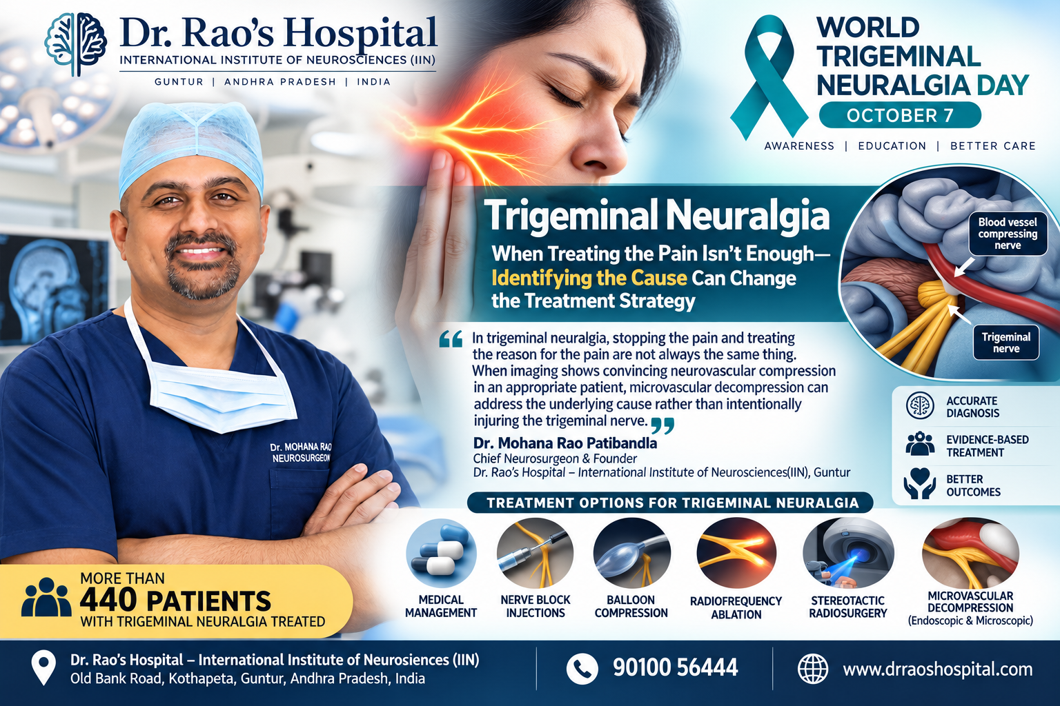 Trigeminal Neuralgia: When Treating the Pain Isn’t Enough, Guntur Neurosurgeon Says