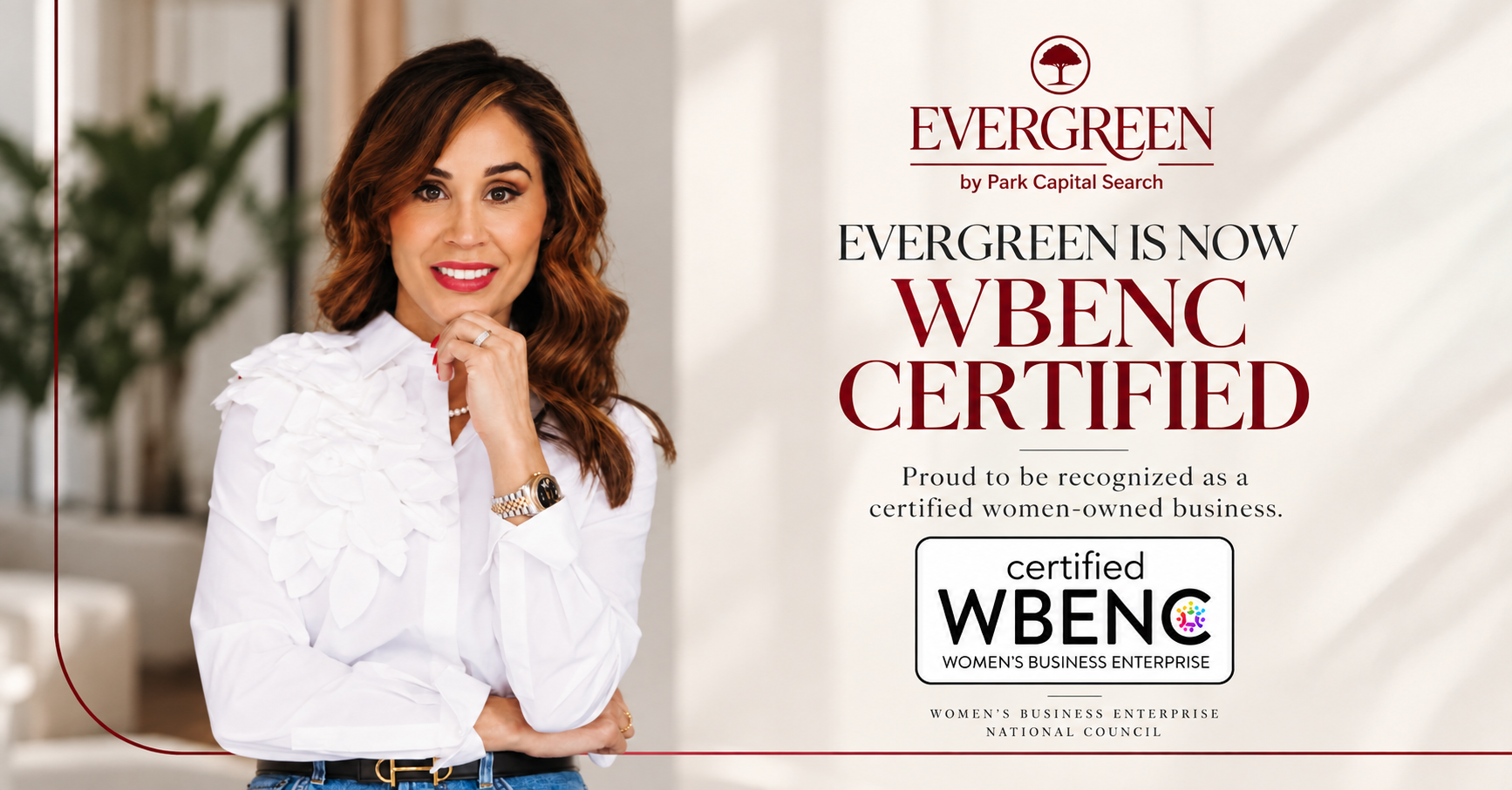 Evergreen by Park Capital Search Achieves WBENC Certification