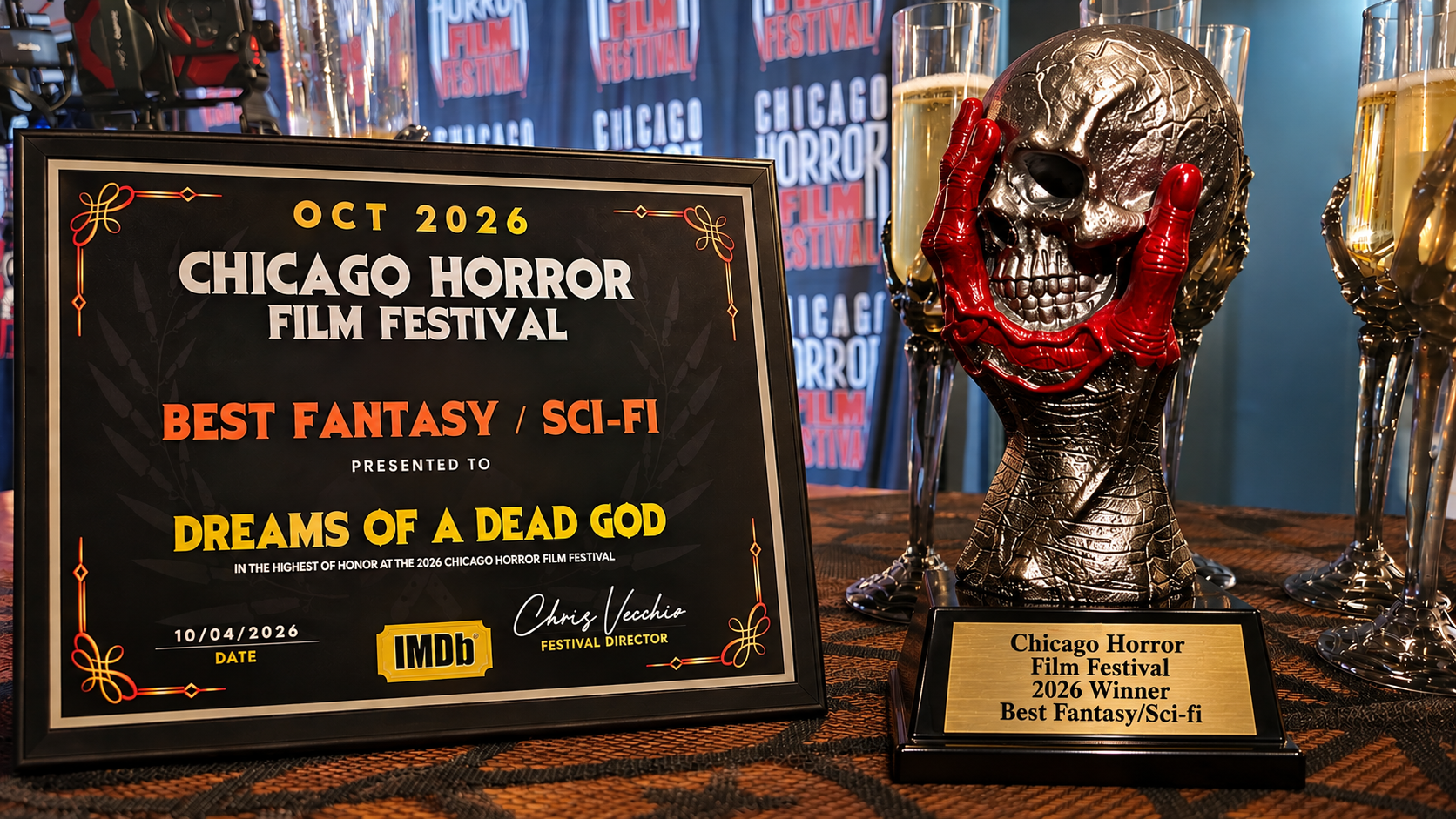 ‘Dreams of a Dead God’ Indie Cosmic Horror Film by writer/director Jim Weter Wins Best Fantasy/Sci-Fi Award in Chicago