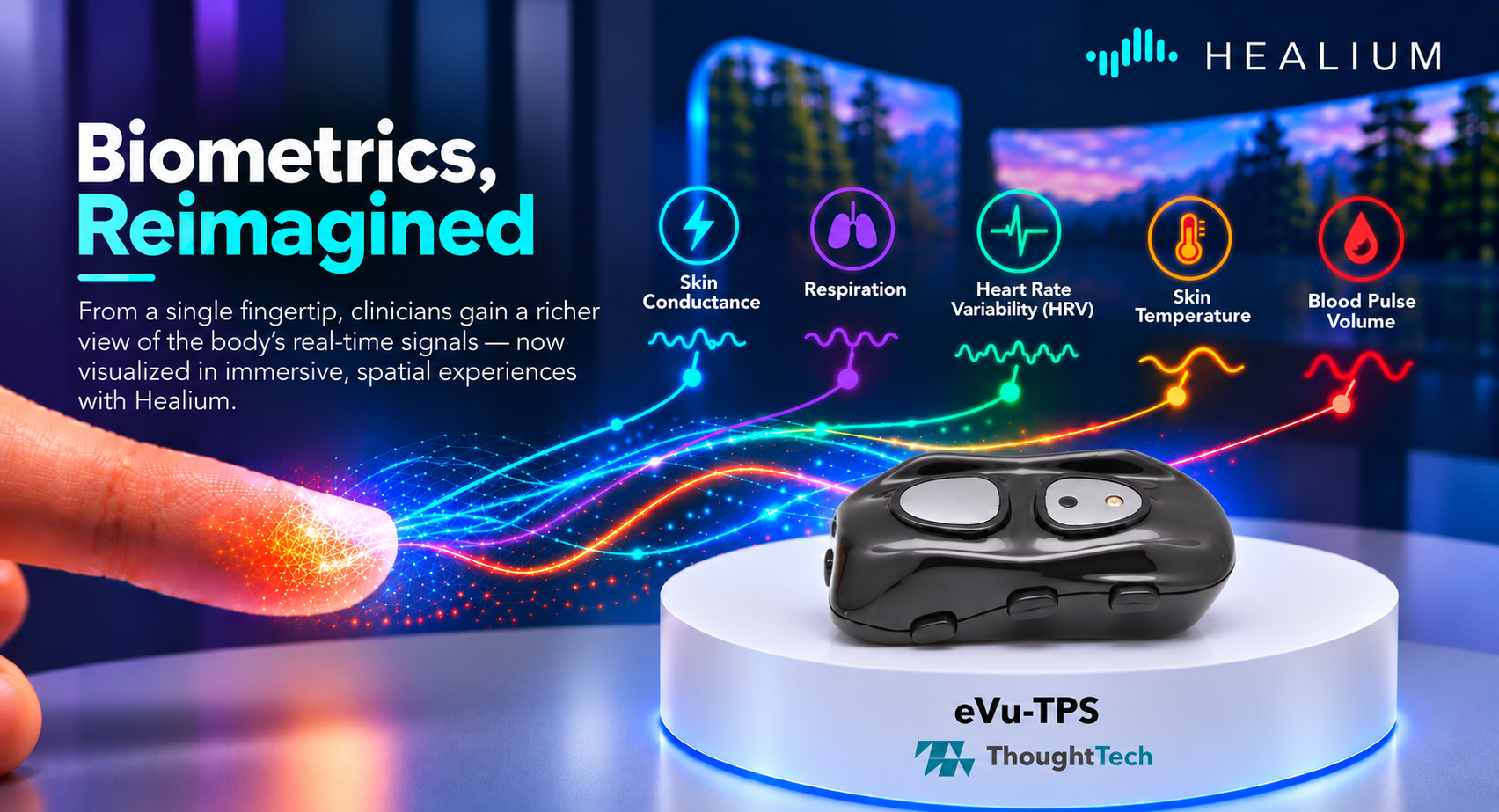 A New Window Into the Nervous System: Healium Adds Real-Time Heart Rate Variability With Thought Technology Partnership