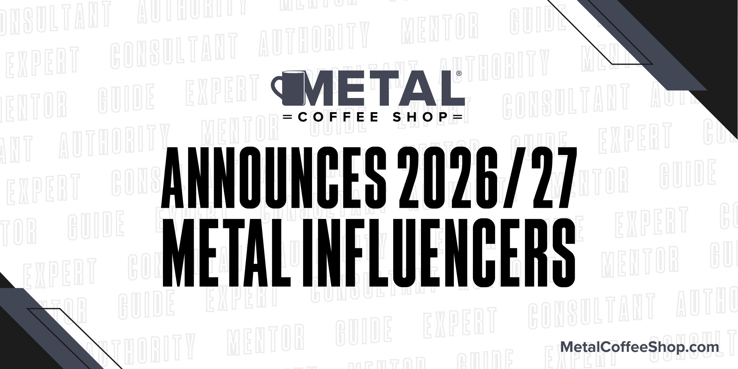 The Coffee Shops™ Announce 2026-27 MetalCoffeeShop® Metal Influencers