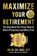 Jae W. Oh's New Book 'Maximize Your Retirement' Arrives October 6