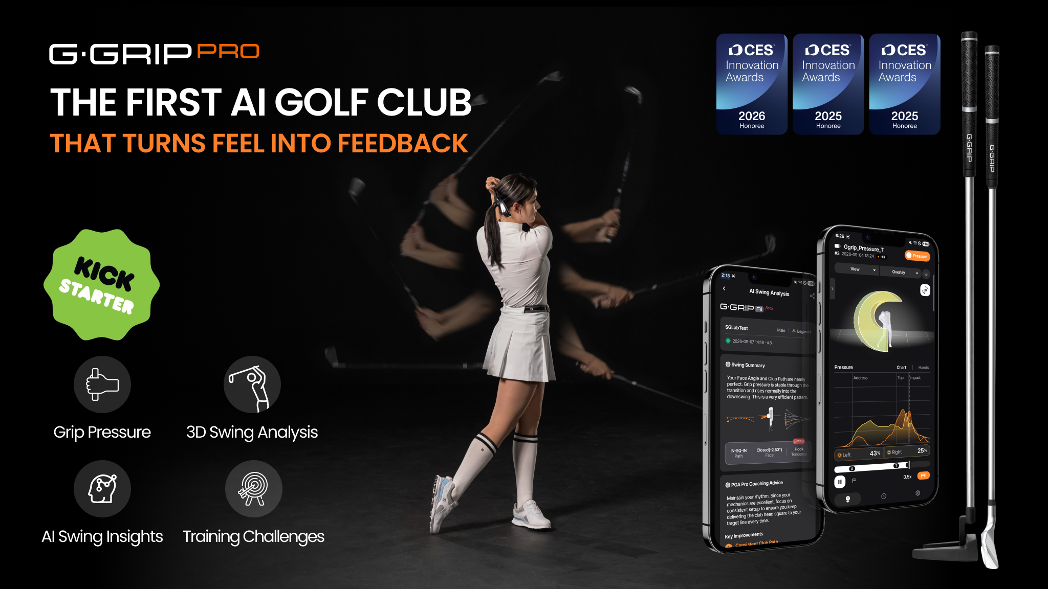 SGLAB Launches G·GRIP Pro on Kickstarter, Bringing Intelligence Inside the Golf Club