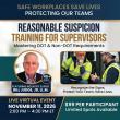 Announcing Event for Supervisors to Master Reasonable Suspicion Determinations with Industry Expert Bill Judge