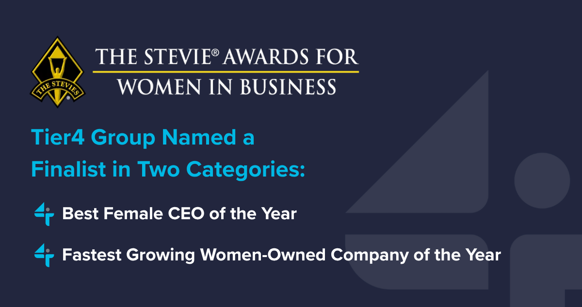 Tier4 Group Named a Finalist in Two Categories in the 2026 Stevie Awards for Women in Business