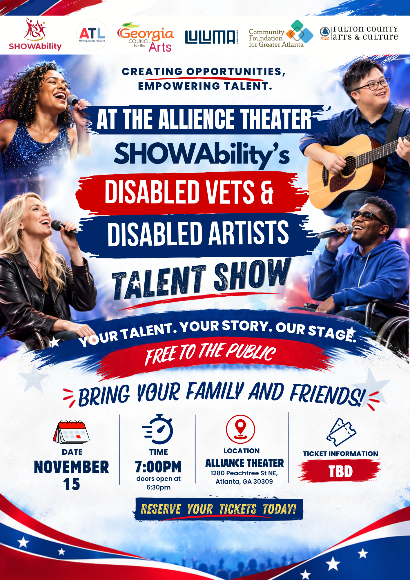 SHOWABILITY AND THE ALLIANCE THEATRE ANNOUNCE NEW COMMUNITY PARTNERSHIP, DISABILITY TALENT SHOWCASE