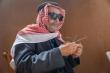 Blind Craftsman Weaves Falconry Nets at Saudi Falcons and Hunting Exhibition