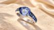 DSF Antique Jewelry Highlights No-Heat Ceylon Sapphire Intaglio Ring