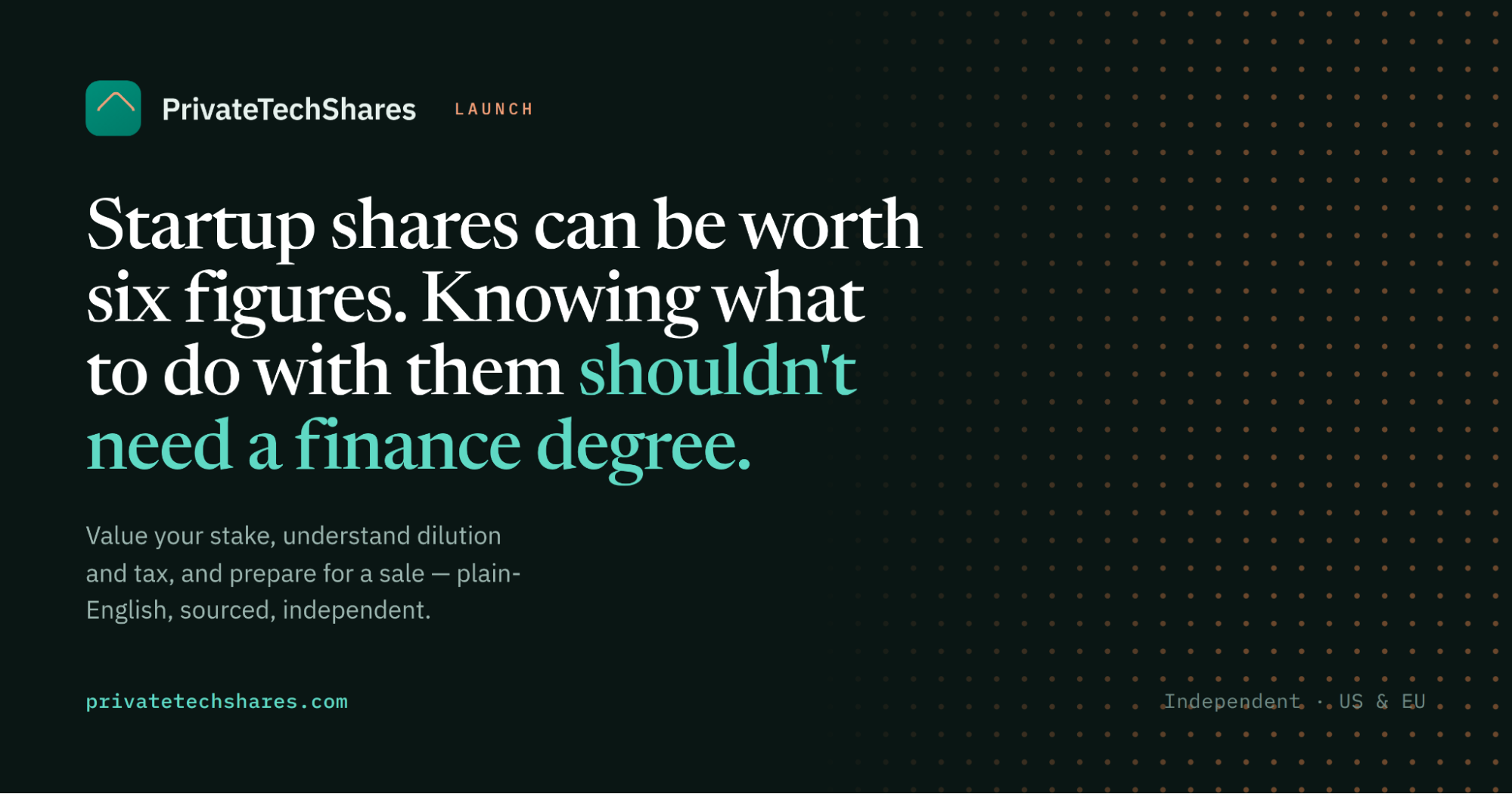 PrivateTechShares Launches to Help Startup Shareholders Understand What Their Private Equity Is Really Worth