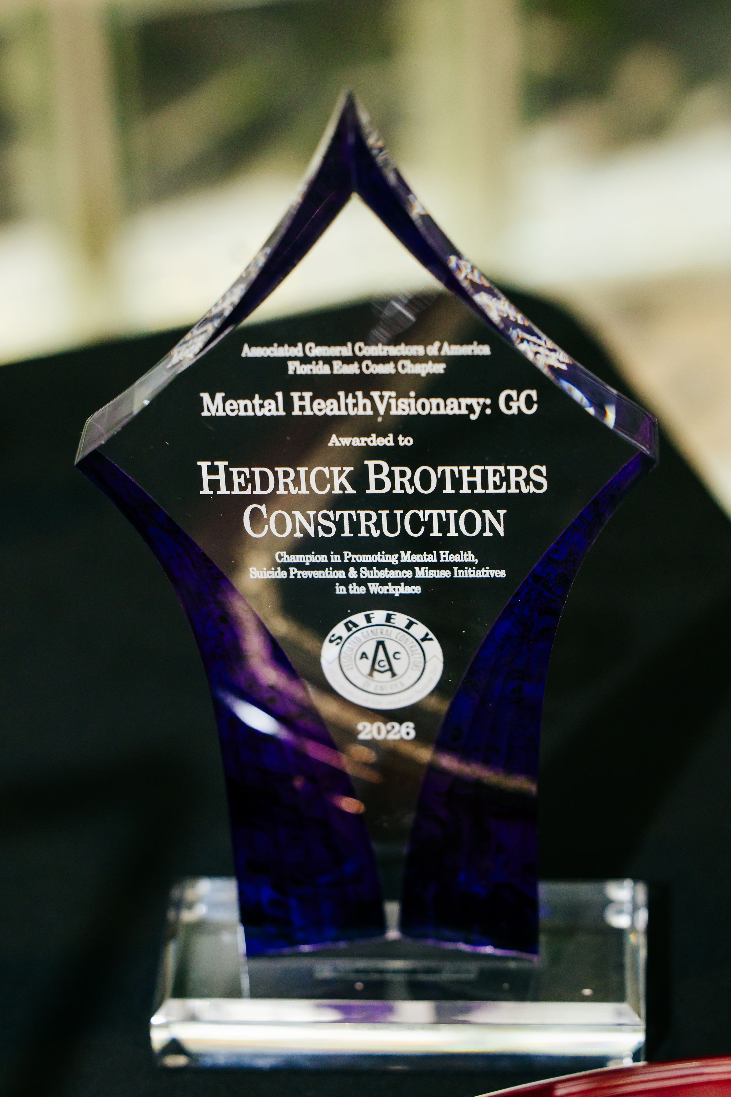 Hedrick Brothers Construction Recognized with Four Safety Honors at AGC Florida East Coast Chapter Awards
