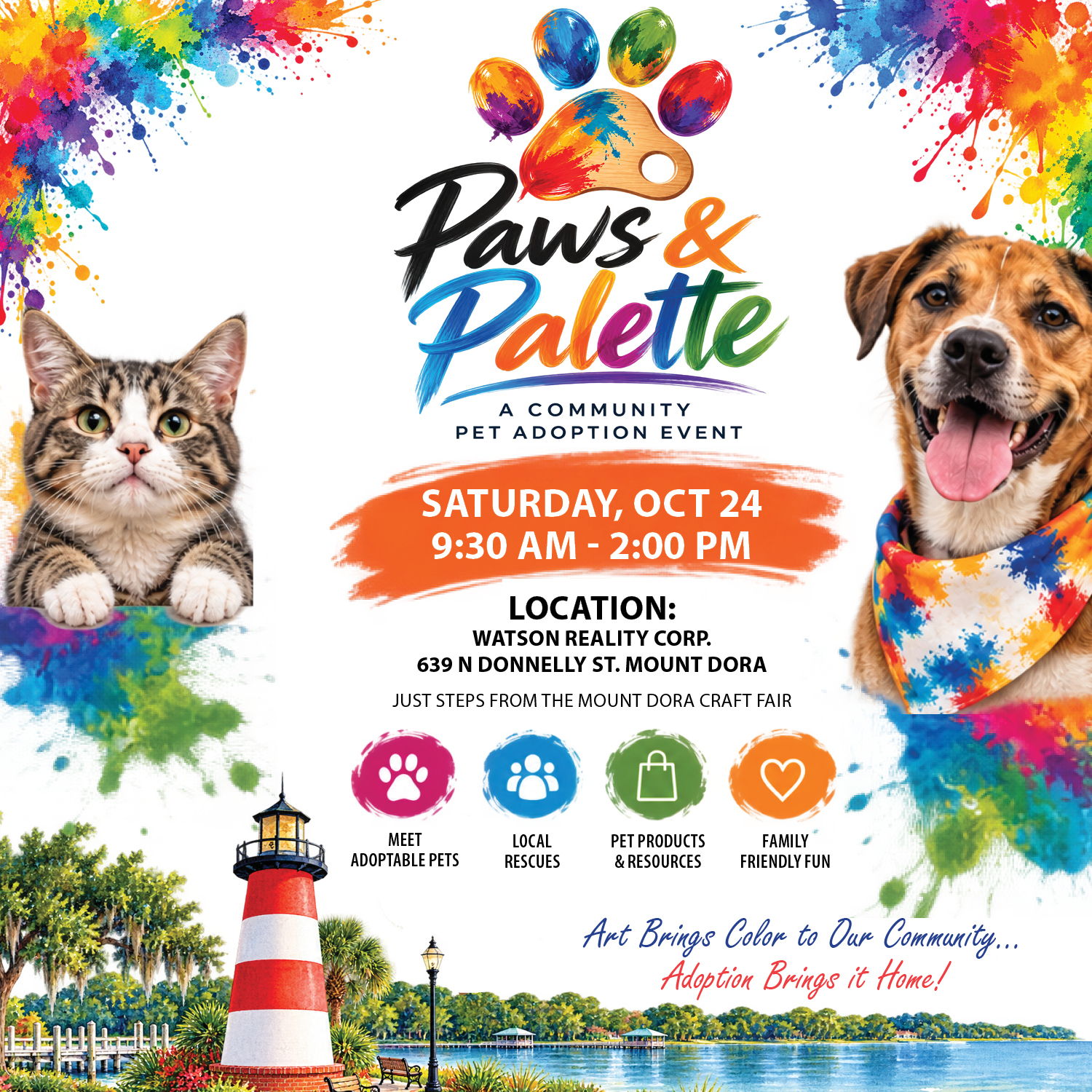 Beth Stoothoff & Tarrant Potter of Watson Realty Corp. Partner with DogTuff.com for ‘Paws & Palette’ Pet Adoption Event