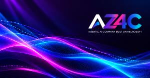 AZ4C.AI brand announcement creative introducing the evolution of Cyann.ai into an agentic AI company built on Microsoft.