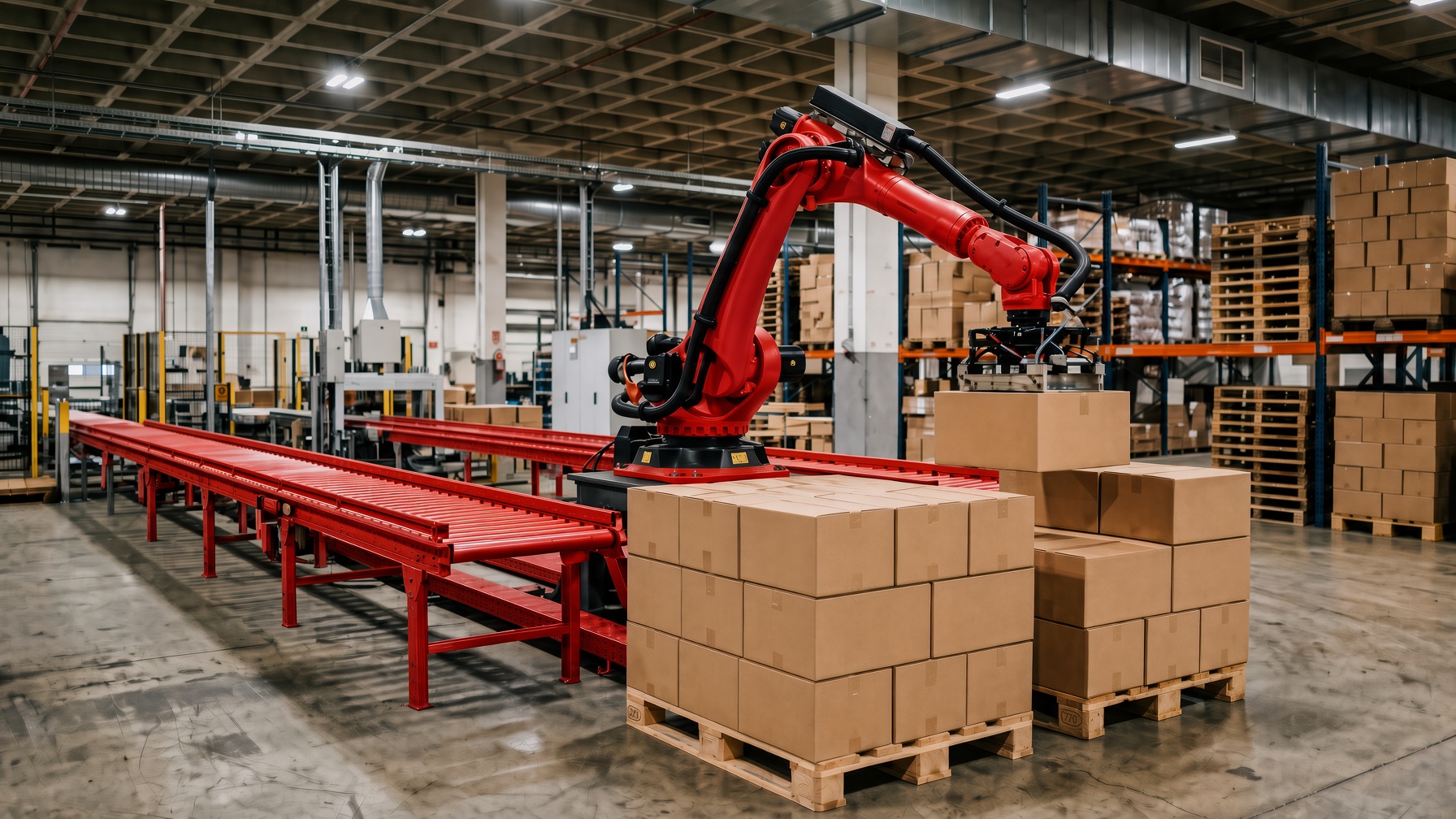 Palletizing and Depalletizing Launch: One Robotic Cell