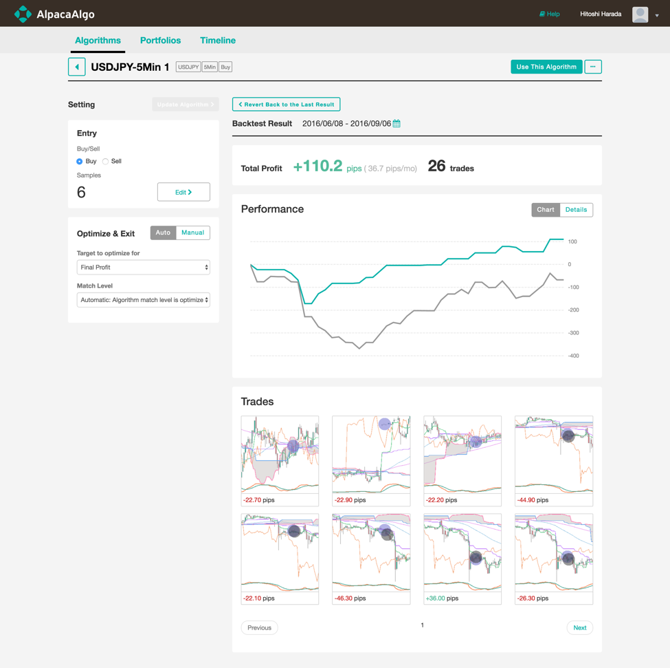 Trading system machine learning