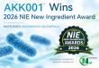 Nutraland USA's AKK001™ Receives 2026 NIE New Ingredient Award