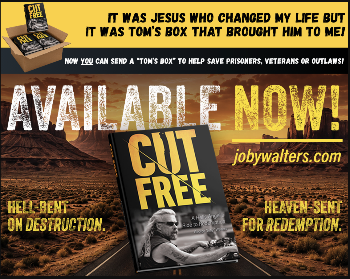 Former Hells Angel Joby Walters’ New Memoir ‘Cut Free’ Celebrates Top New Release Success