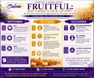 At Salem Baptist Church, Sunday worship begins long before the first note is played or the first word is preached Salem Fruitful Series