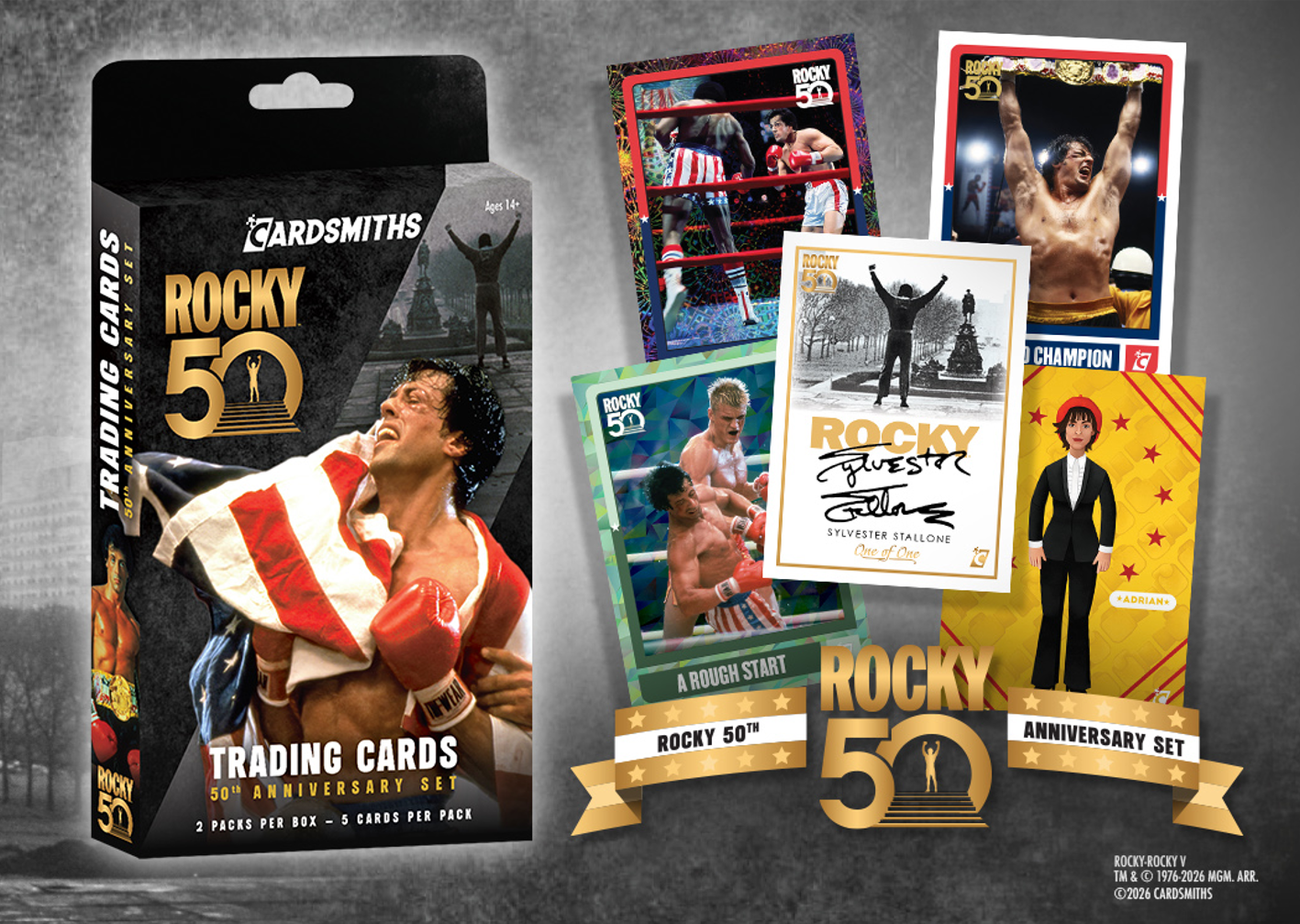 Rocky 50th Anniversary Celebration Gets Limited Edition Trading Cards