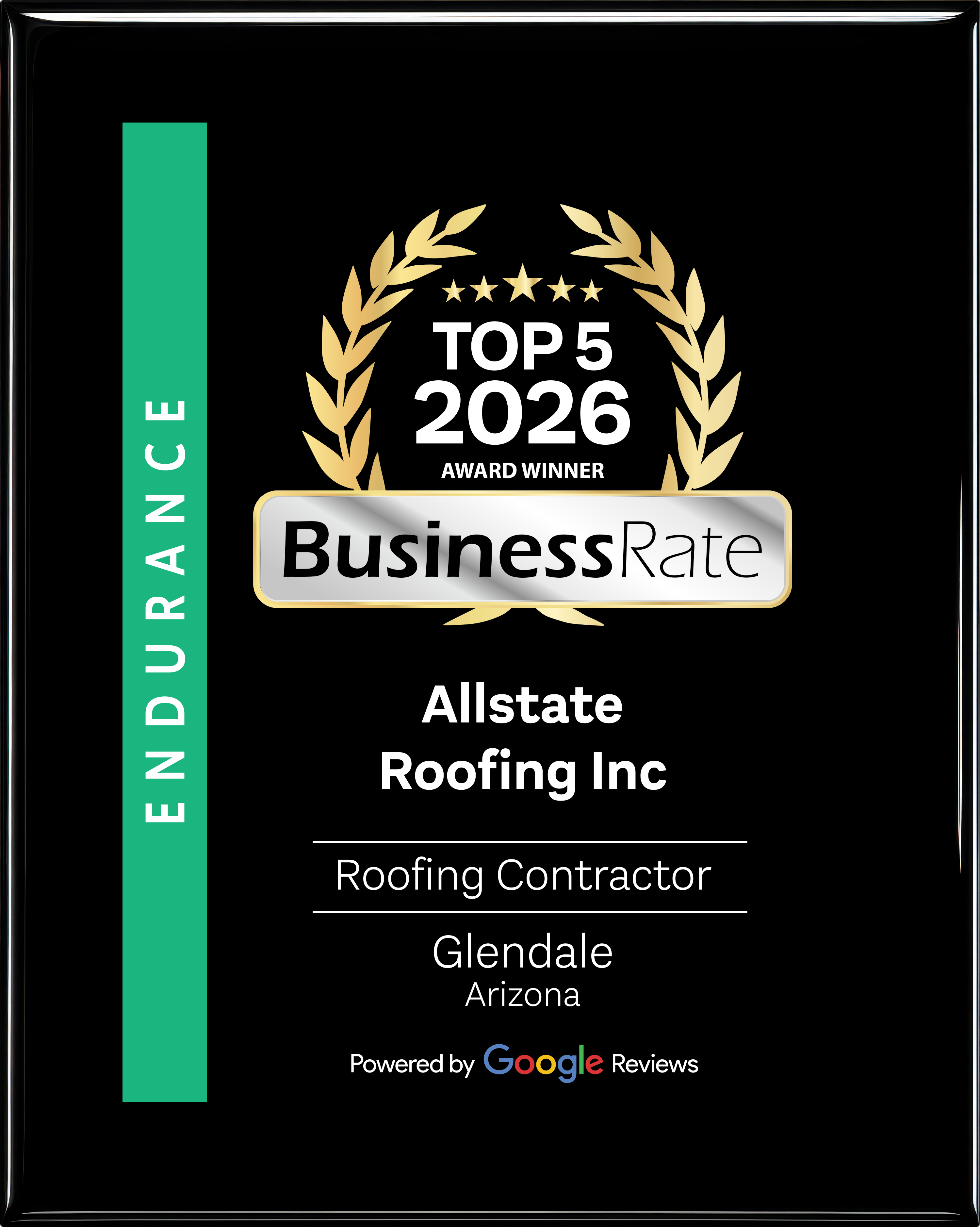 Allstate Roofing Named a Top 5 Roofing Contractor in Glendale for 2026
