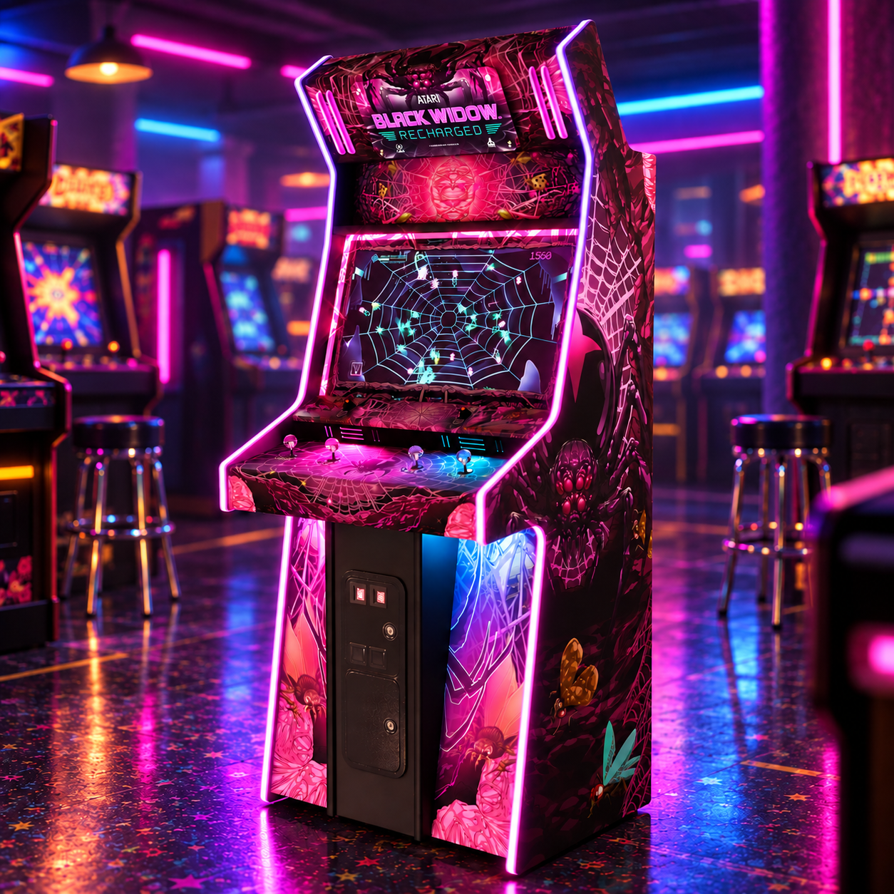 Alan-1 Spins Up Black Widow Recharged for the Arcade