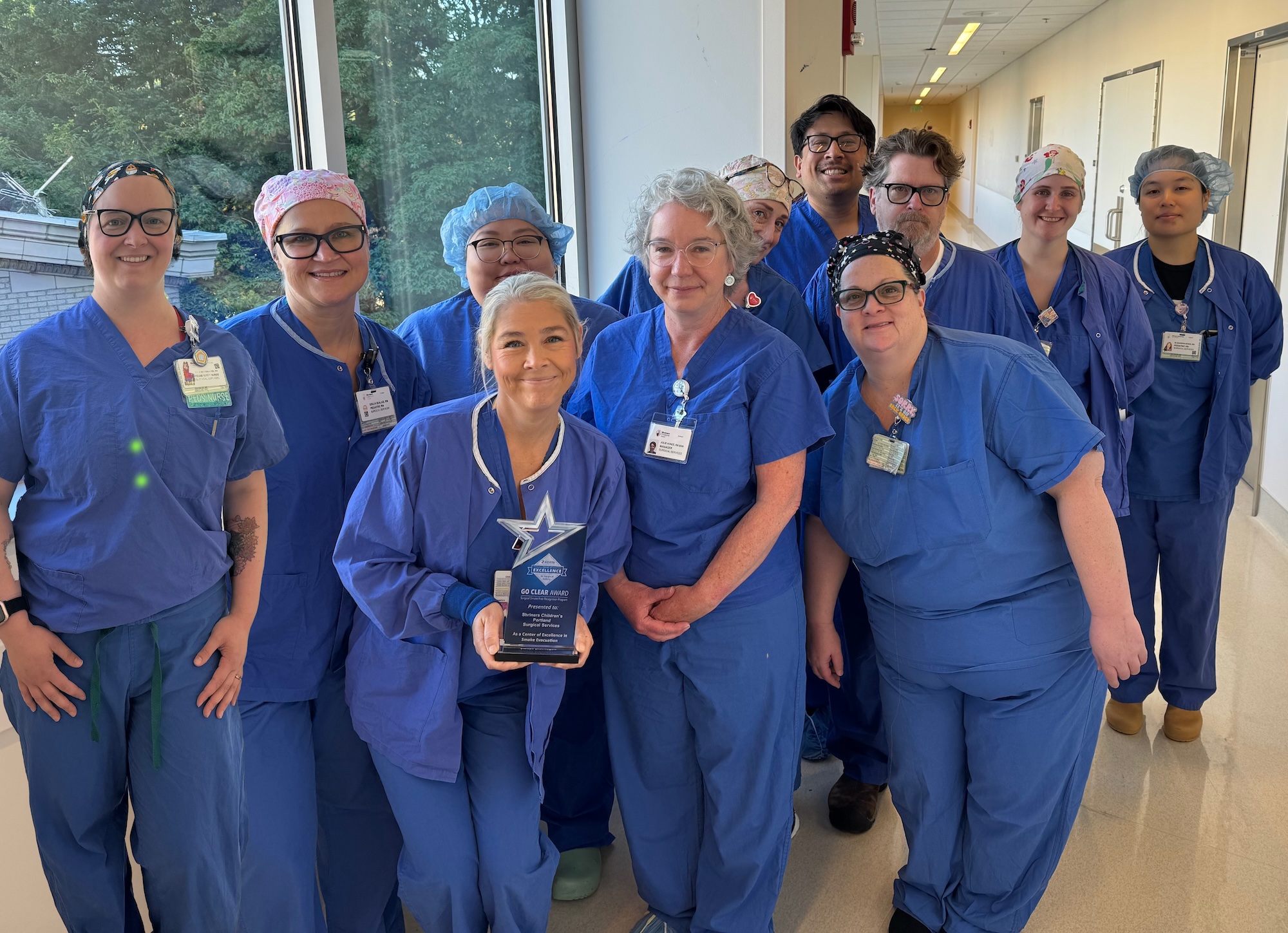 Shriners Children’s Portland Earns Prestigious AORN GO CLEAR Award for Pediatric Surgical Safety Excellence