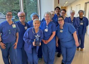 Staff with Award