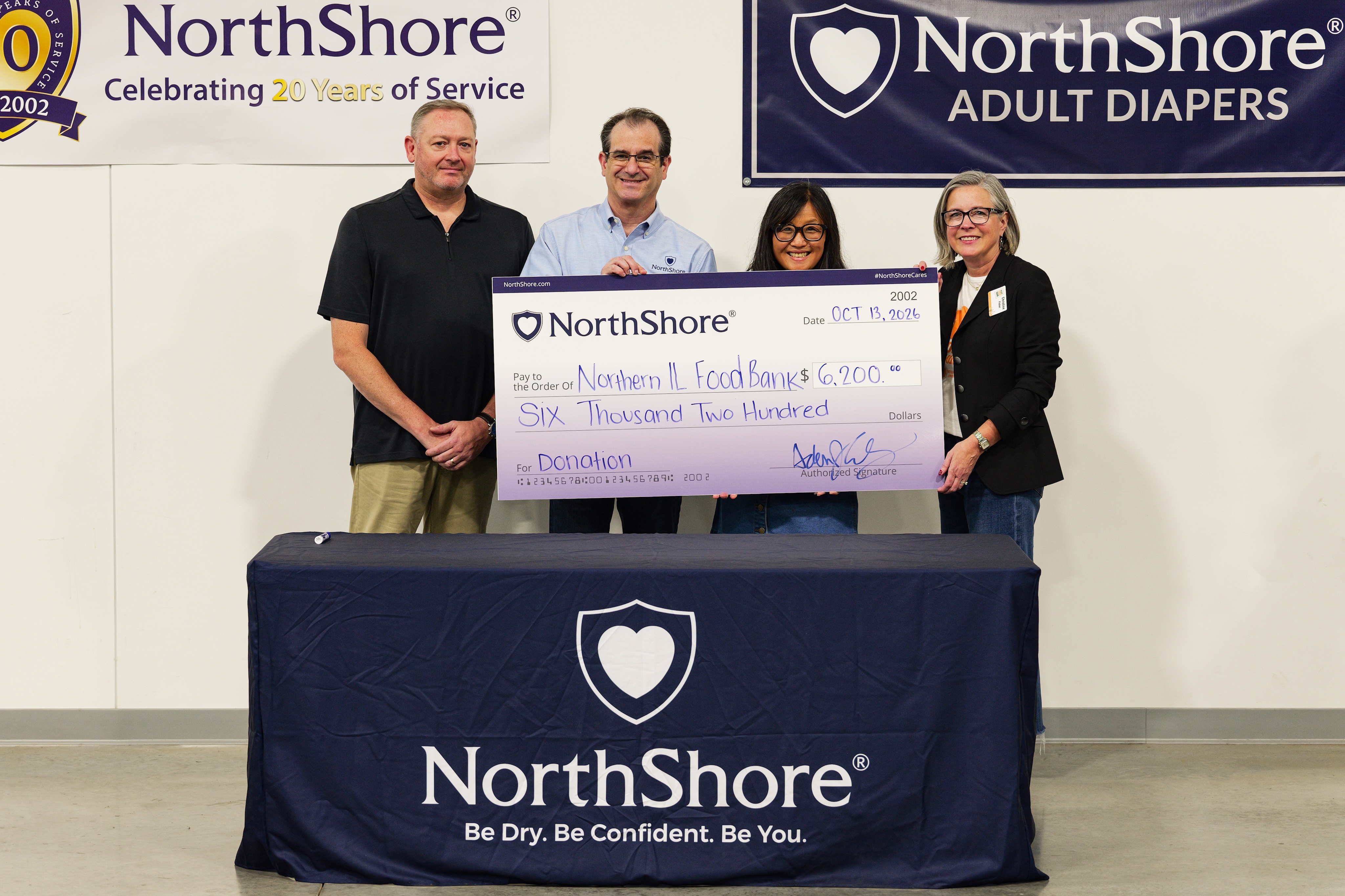 Every Save Counts: NorthShore Adult Diapers Donates $6,200 to Northern Illinois Food Bank Through Cubs Radio Partnership