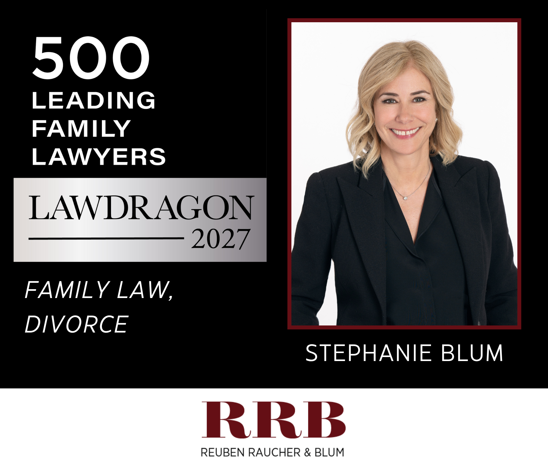 Stephanie Blum Named to Lawdragon’s 2027 Leading Family Lawyers Guide for Fourth Consecutive Year